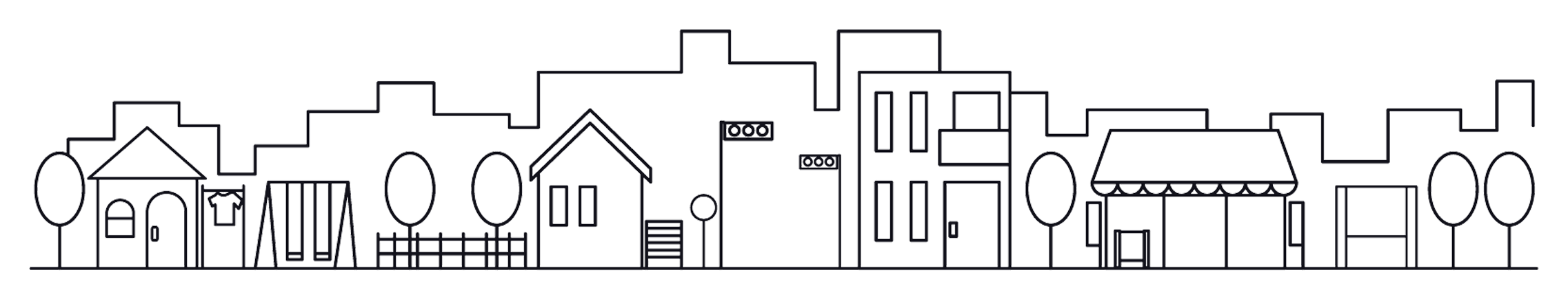 街並みのイラスト